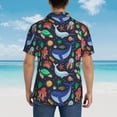 thumbnail image 6 of Balery The Underwater World Print Men's Hawaiian Shirts Short Sleeve Beach Shirt Relaxed Fit Vacation Button Down Shirts-Large, 6 of 9