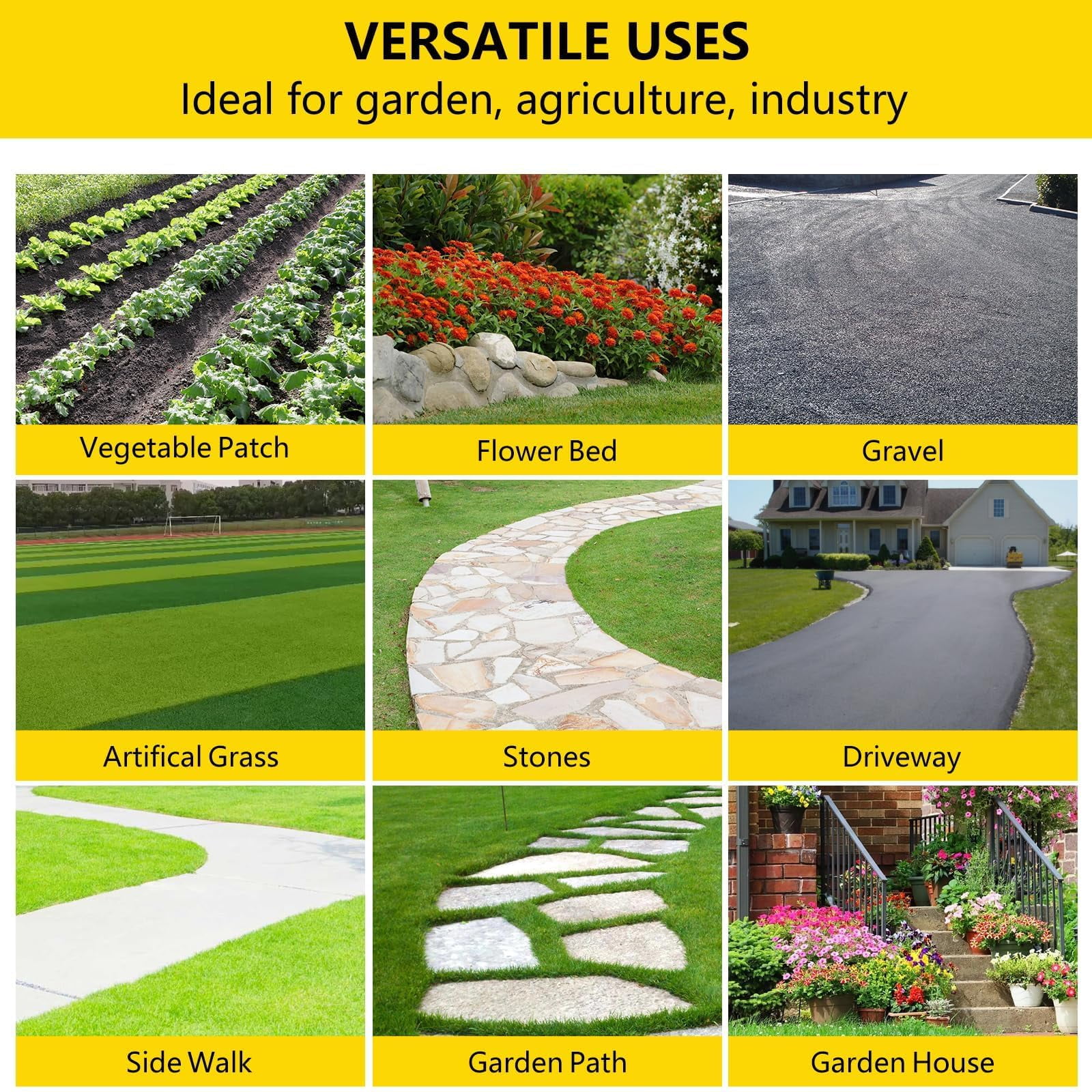 Soonbuy 4ft x 100ft Weed Barrier Landscape Fabric 1.8oz, Premium Non-Woven Ground Cover Weed Block Gardening Mat, Easy Setup, Superior Weed Control, for Erosion Control, Weed Block, Ground Cover