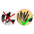 thumbnail image 2 of Golf Pole Marker Removable Sign Clip Durable for Golfer Gift Giveaways White Round Black, 2 of 9