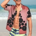 thumbnail image 5 of Lsque Happy New Year3 pattern Hawaiian Shirt for Men, Unisex Summer Beach Casual Short Sleeve Button Down Shirts-Medium, 5 of 9