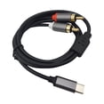 thumbnail image 3 of Type-c Male to 2 RCA Y Male Cable USB C Aux Cable Cable for Smartphones Laptops 2m, 3 of 8