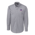 thumbnail image 2 of Men's Cutter & Buck Charcoal South Bend Cubs Easy Care Stretch Gingham Long Sleeve Button-Down Shirt, 2 of 3