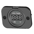thumbnail image 4 of Medidor de voltaje digital de panel LED Baoblaze 12V-24V 5-48V 29mm, 4 of 6