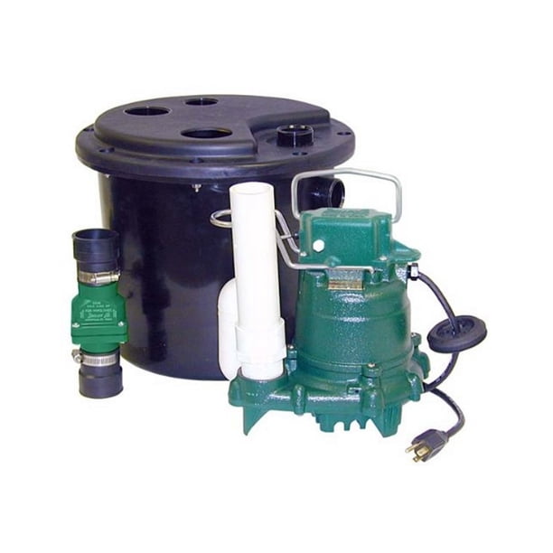 Bomba de sumidero Zoeller 105-0001 115 V con cable y enchufe de 3 hilos