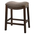 thumbnail image 1 of NewRidge Saddle Style 25" Counter Height Stool with Cobble Fabric, 1 of 11