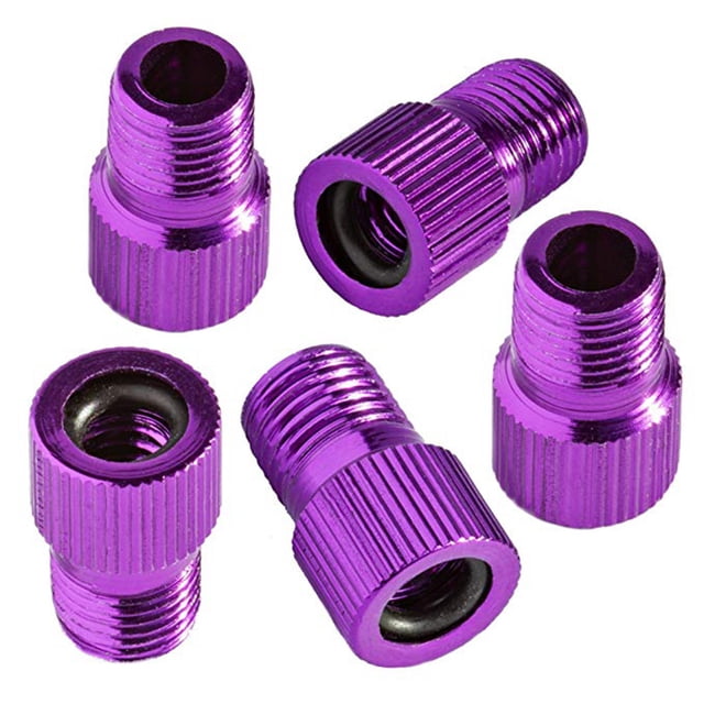 Kiplyki Wholesale 5PC Aluminum Alloy Valve Adapter Bicycle Road Racing Bike Inner Tube