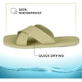 thumbnail image 3 of ROXONI Women Slippers Shower Pool Sandals Criss Cross Bathroom Quick Drying Slippers, 3 of 5