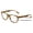Brown, variant on V.W.E. Marble Fashion Clear Progressive Reading Glasses - Zero Power On Top - AR Coating Z126 +2.75