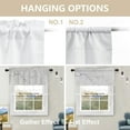thumbnail image 2 of White Brown Marble Kitchen Valances Window Curtain,Abstract Beautiful White Marble Gray Antique Architecture Decoration Window Valances Curtains Drapes for Kitchen Bedroom, 2 of 6