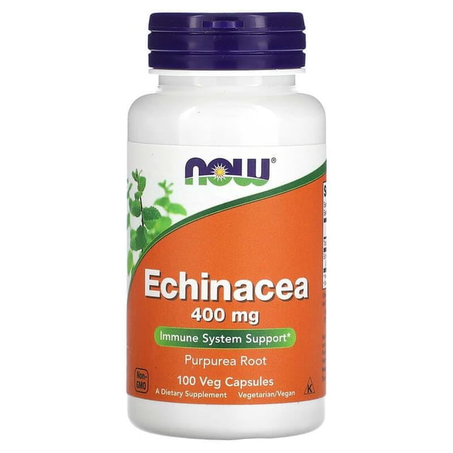 Now Foods Equinacea Apoyo Al Sistema Inmune 100cap 400mg