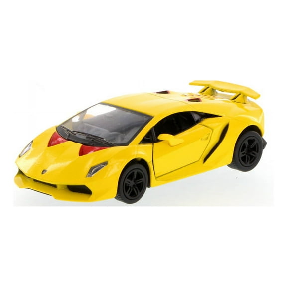 Lamborghini Sesto Elemento Hard Top, Yellow - Kinsmart 5359D - 1/38 Scale Diecast Model Replica (Brand New, but NOT IN BOX)