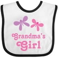 thumbnail image 3 of Inktastic Grandma's Girl Grandchild Butterfly Girls Baby Bib, 3 of 4