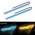 thumbnail image 1 of 2 luces LED de circulación diurna DRL para coche con escaneo de inicio, guía de señal de giro de flujo automático, lámpara de tira delgada (60 cm, azul cristal) brillar Electrónica, 1 of 5
