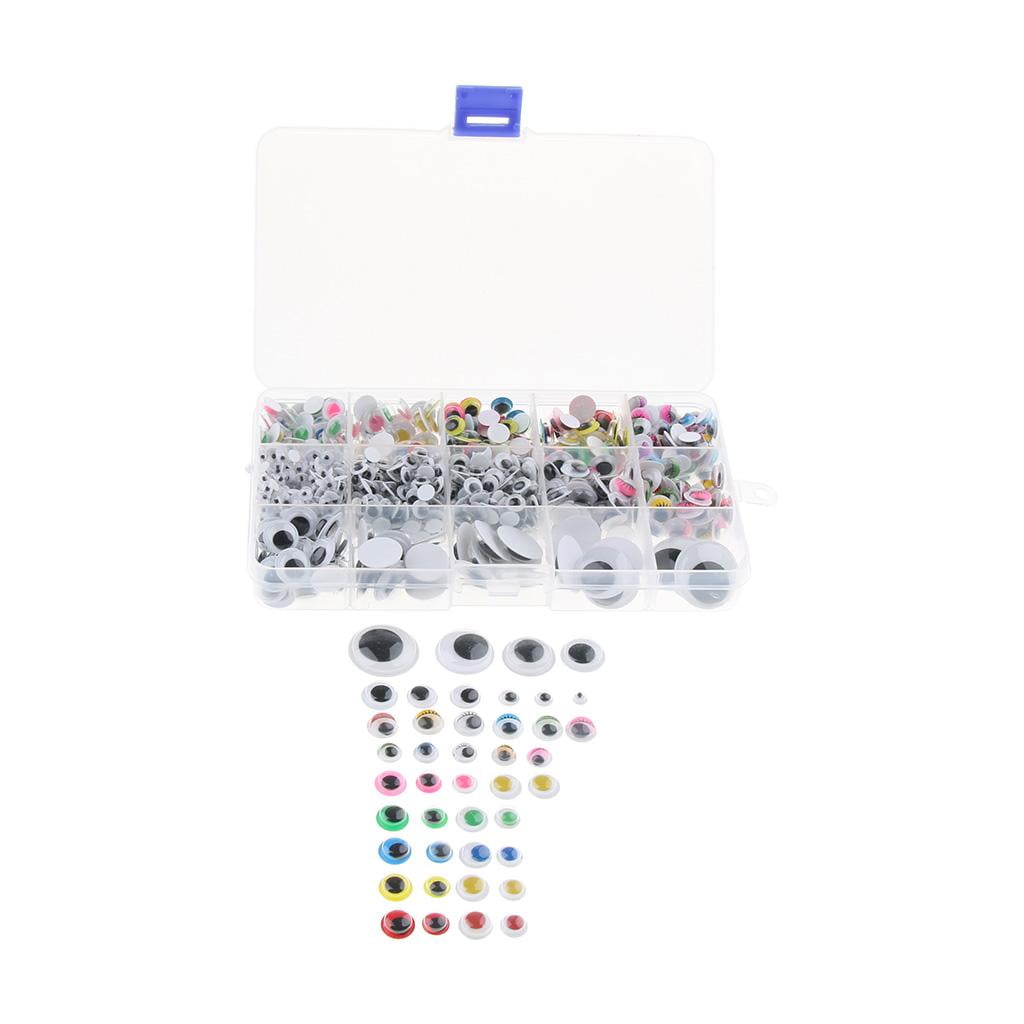 1100-Piece 5-25mm Googly Eyes SELF ADHESIVE Wiggly Eyes Craft Embellishments
