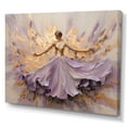 thumbnail image 2 of Designart "Purple And Gold Minimalism Ballerina" Ballet Wall Art Prints, 2 of 7