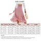 thumbnail image 4 of Falda cruzada con lazo para mujer, estampado floral, ribete con volantes, diseño dividido, longitud media, dobladillo fluido, falda de verano con forro, 4 of 6