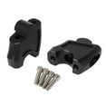 thumbnail image 4 of Kit de accesorios de montaje de abrazaderas para manillar de motocicleta universal para elevadores de manillar Negro, 4 of 9