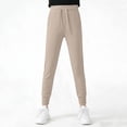 thumbnail image 5 of Maqroz Girls Joggers Elastic Waist Tapered Leg Summer Casual Lightweight Sweatpants with Pockets Back to School pants 3-15 Years, 5 of 7