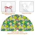 thumbnail image 4 of Rateoe Cartoon Koala Bear and Leaf Print Christmas Tree Skirt 30" for Xmas Holiday New Year Party Circle Tree Mat Ornaments Decoration, 4 of 7