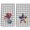 American Flag Star Hearts, variant on 4th of July Patriotic Kitchen Towel, Independence Day Red Blue Star Absorbent Dish Cloth, Set of 2 Gray Buffalo Plaids Hand Drying Soft Dish Towels for Kitchen Decoration, 18 x 26 Inch