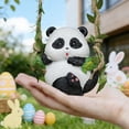 thumbnail image 5 of TanSiDing Swing Animal Garden Statue Resin Sculpture Hanging Animal Figurine Decoration for Trees Home Office, Cute Car Interior Decor for Balcony Gardens - Bunny, 5 of 6