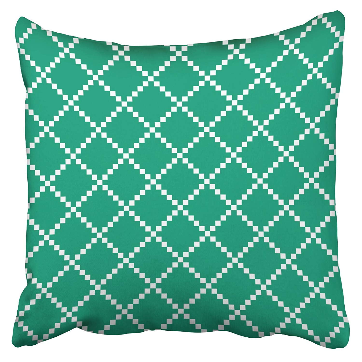 ARTJIA Emerald Green Scandinavian Pattern Pillowcase Cushion Cover