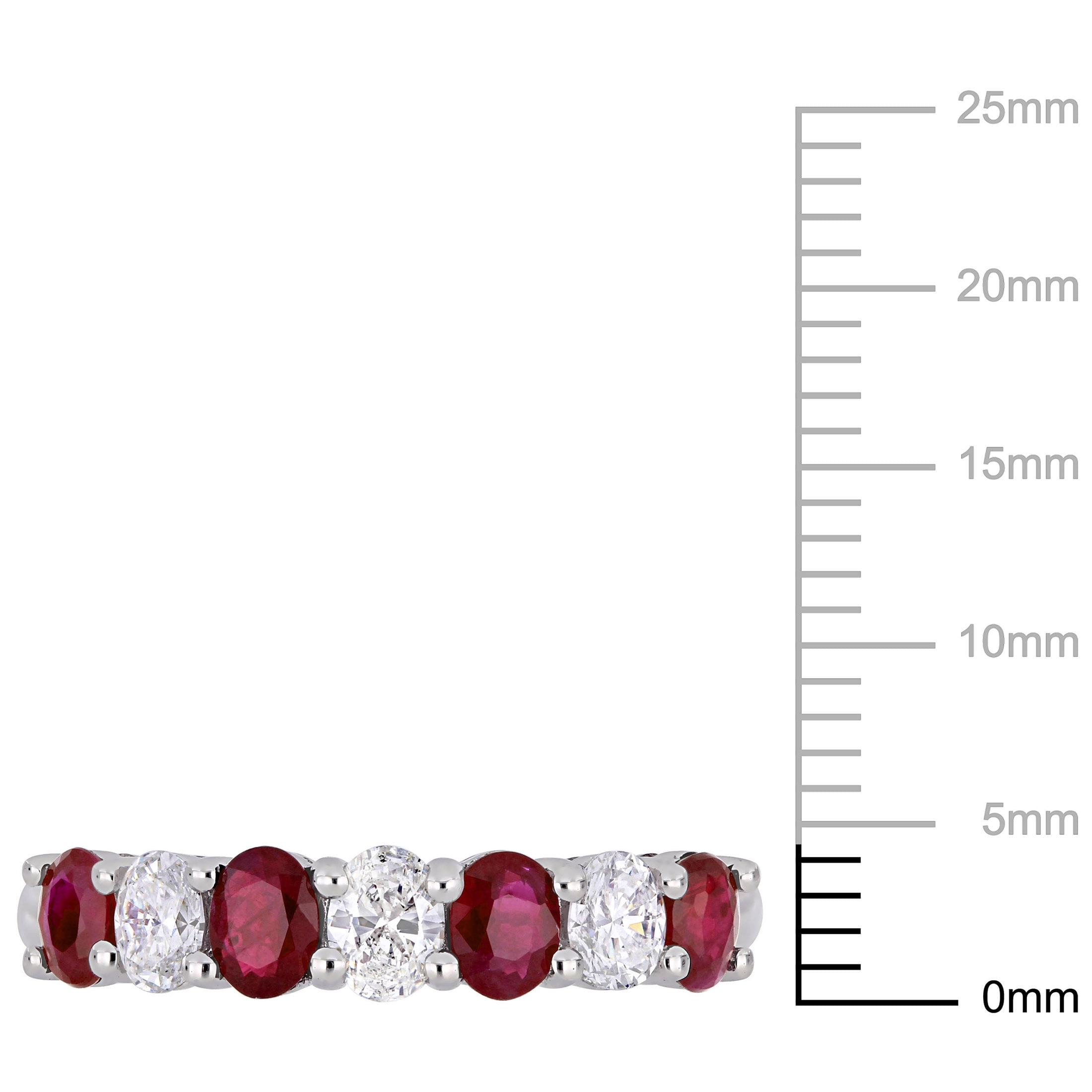 Everly Women's Ruby 14k White Gold Ring