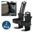 thumbnail image 3 of 2PC 2Pc Car Cup Holder Expander, Universal Truck Beverage Bottle Mount Stand, Clip-On Portable Drink Rack, Black,Car Organizer,Black,, 3 of 7