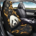 thumbnail image 4 of Uourmeti Car Seat Cover Premium Polyester, Compatible with Automobile Interior, Fit for Suv Vehicle, Panda Sunflower Print, 4 of 6