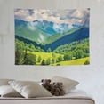 thumbnail image 4 of ONETECH  Landscape Tapestry, View of Mountains in Potomac Highlands of West Virginia Rural Scenery Picture, Wall Hanging Decor for Bedroom Living Room Dorm,Forest Green, 4 of 7