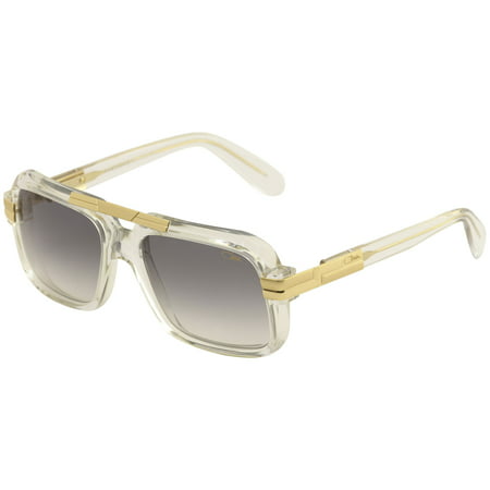 Cazal Legends Men's 663 065SG Crystal/Gold Retro Pilot Sunglasses 56mm