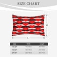 thumbnail image 4 of Lsque Black and white striped and red hearts Pattern Pillow Case – Soft & Cozy Throw Pillow Cover, Hypoallergenic Cushion Case for Sleeping Women with Envelope Closure-14"x20", 4 of 6