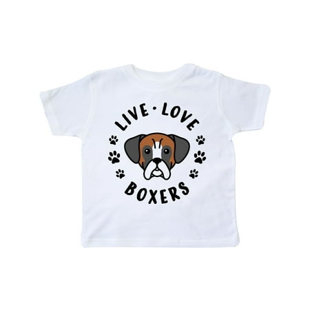 

Inktastic Live Love Boxers Gift Toddler Boy or Toddler Girl T-Shirt