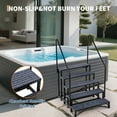 thumbnail image 6 of Garvee Portable 5-Step RV Stairs with Handrails in Black, Non-Slip Step Ladder for Travel Trailers, Campers, Hot Tubs and Poolside Use, 6 of 7