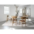 thumbnail image 3 of Unique Furniture Nola 75"W Oak Wood Rectangular Dining Table in Natural Oak, 3 of 4