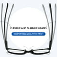 thumbnail image 5 of KOOSUFA Blue Light Blocking Reading Glasses +1.50 Women Men Spring Hinge Rectangle Computer Eyewear Readers Eyeglasses Black, 5 of 7
