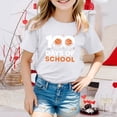 thumbnail image 2 of PMVFHDE T-Shirt pour Filles T-Shirts Graphiques Hauts d'Été Basiques pour Fille Tunique T-Shirt pour Fille Garçon et Fille Mode Décontractée Imprimé Col Rond Manches Courtes T-Shirt Blanc, 4-5 Ans, 2 of 4