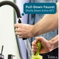 thumbnail image 3 of Tehila Floating Utility Sink Kit with Matte Black Pull-down Faucet for Laundry Room Installation, 3 of 9