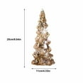 thumbnail image 3 of CuiLiyq Tabletop Lighted Christmas Tree, 11.8 Inch Glass Night Light Christmas Tree Light Ornament for Holiday Christmas Table Centerpieces Decoration (Silver), 3 of 6