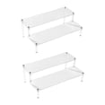 thumbnail image 4 of DOMELAY Acrylic Display Stand 2 Layer Perfume Organizer for Wedding Dresser Tabletop 2pcs, 4 of 9