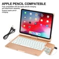 thumbnail image 1 of AGPtek 7-color Adjustable Backlight Bluetooth Wireless Keyboard Cover Case For iPad Pro 11'' 2018, 1 of 7