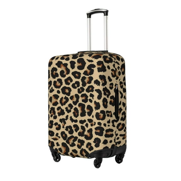 Gukieu Leopard Print-1 Print Suitcase Protective Cover, Elastic Zipper Buckle Suitcase Protective Cover, Suitable for Travel, Business Trip-Medium
