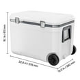 thumbnail image 5 of Portable Cooler 45 QT Insulated Wheeled Cooler 64 Can Capacity with Cup Holder, 5 of 10