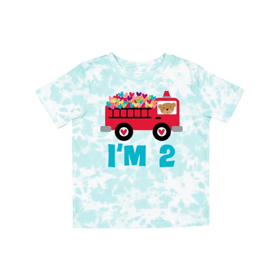 Inktastic Fire Truck 2nd Birthday Boys or Girls Toddler T-Shirt