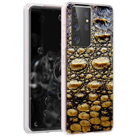 TalkingCase Slim Phone Case for Samsung Galaxy S21 Ultra 5G  S30 Ultra  (Not S21 S21+)  Crocodile 03 Print  Lightweight Flexible Soft  USA