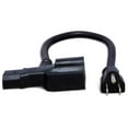 thumbnail image 2 of Hosa Power Cord - Piggyback IEC C13 To Nema 5-15P - 2 ft, 2 of 4