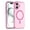 pink, variant on For iPhone 16 MagSafe Frosted Translucent TPU + PC Full Coverage Phone Case