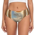 thumbnail image 1 of Balery Golden Drapes Pillars Clouds Ropa Interior de Algodón para Mujer con Dibujo – Braguitas Cómodas y Elásticas, Estilo Clásico-Large, 1 of 6