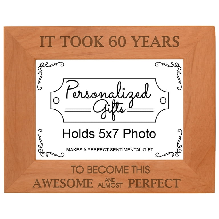 ThisWear 60th Birthday Gift It Took 60 Years Awesome Wood Laser