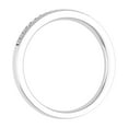 thumbnail image 2 of 1/10 Carat Diamond Wedding Band Ring in 10K White Gold (Ring Size 5), 2 of 6